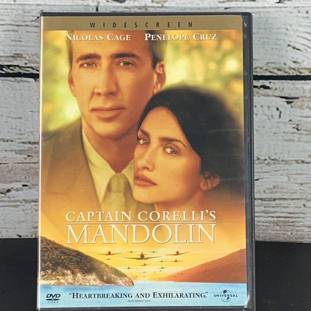 Captain Corelli's Mandolin (DVD, 2001) Nicolas Cage, Penelope Cruz, John Hurt